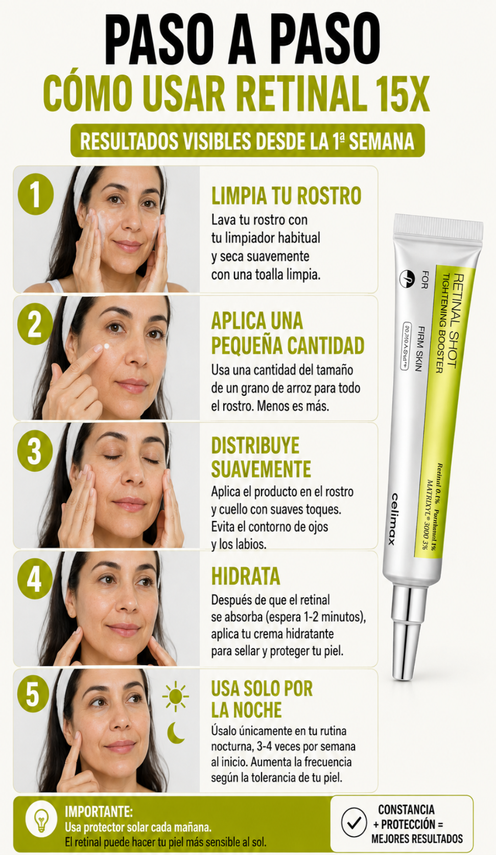 Celimax Original® Crema Facial Antiarrugas Premium con Retinal 15 ml